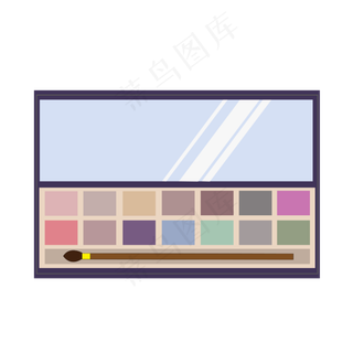 矢量手绘卡通化妆品