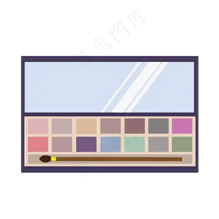 矢量手绘卡通化妆品