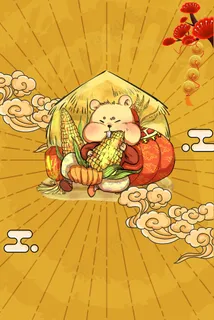 2020鼠年金鼠贺岁海报