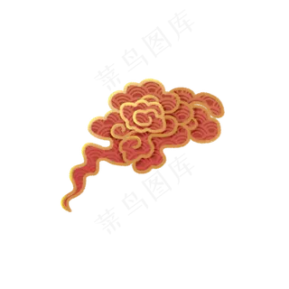 立体浮雕中国风祥云 可商用,免抠元素