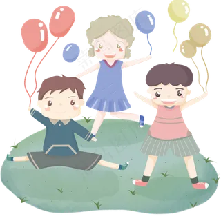 卡通清新六一儿童节Png图