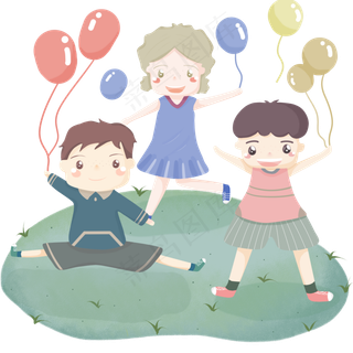 卡通清新六一儿童节Png图