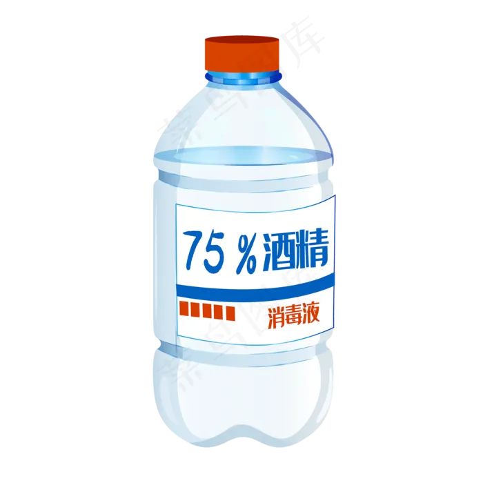 消毒酒精瓶子,免抠元素