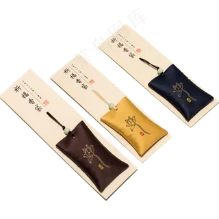 荷花祈福香袋标签