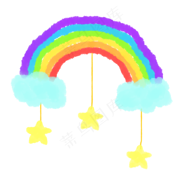 儿童卡通彩虹装饰
