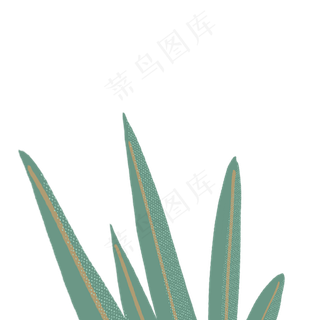 卡通绿色叶子下载