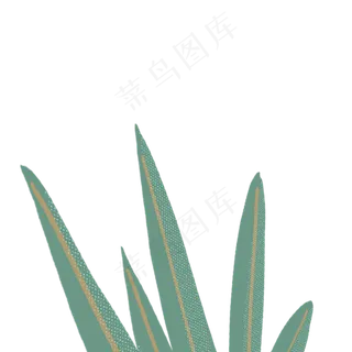 卡通绿色叶子下载