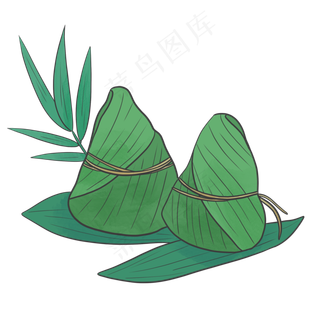 端午节绿色粽子