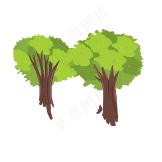 春天茂盛的大树下载