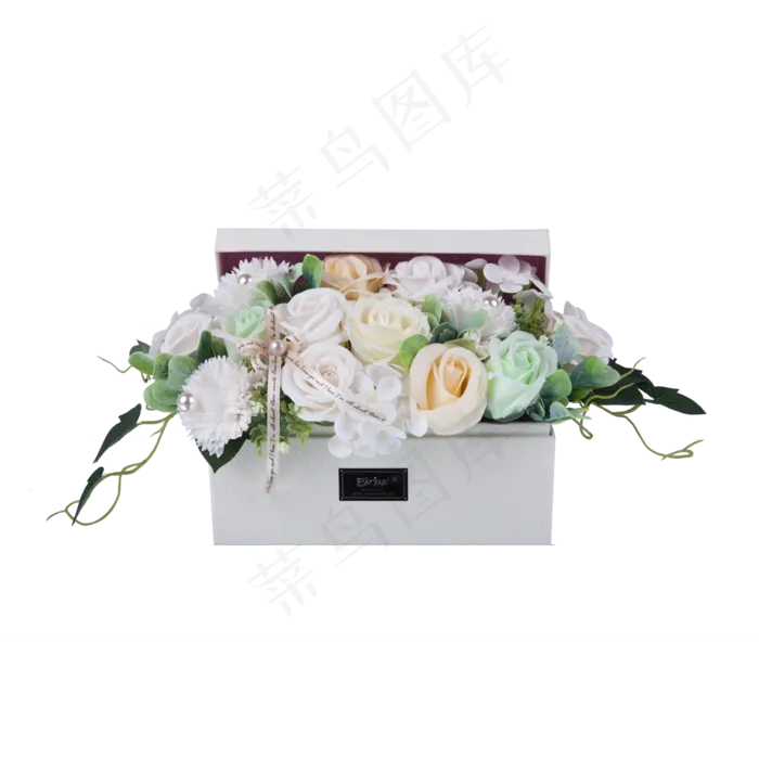 一个时尚的花卉礼盒素材(2000X2000(DPI:300))psd模版下载