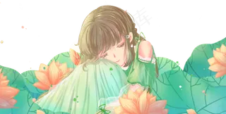 荷花少女