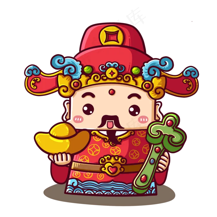 2020鼠年老鼠财神,免抠元素