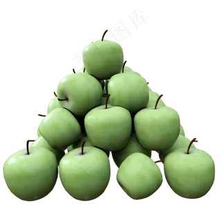 美食集合一堆青苹果