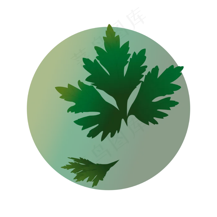 端午节艾草装饰图(3333*3333px 300 dpi )ai矢量模版下载