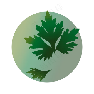 端午节艾草装饰图