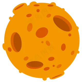 卡通矢量宇宙星球,免抠元素