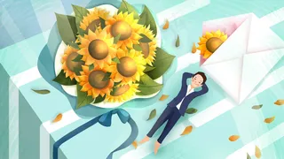 五月你好夏天向日葵