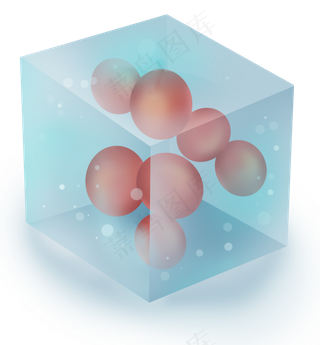 夏季冰块里的圣女果,免抠元素