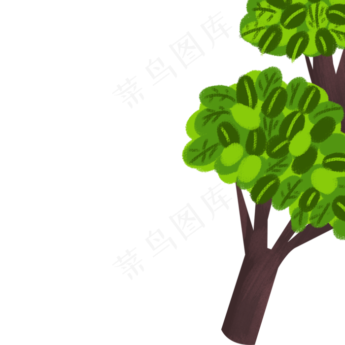 卡通树PNG下载