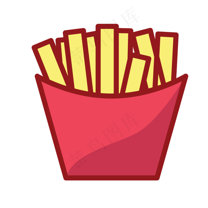 薯条矢量插画PNG