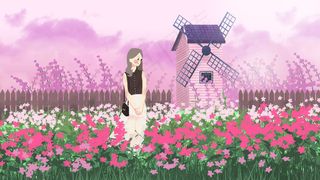 夏天唯美薰衣草旅行