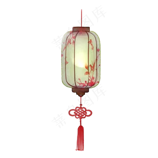 元宵节手绘水彩古风花灯免费下载,免抠元素