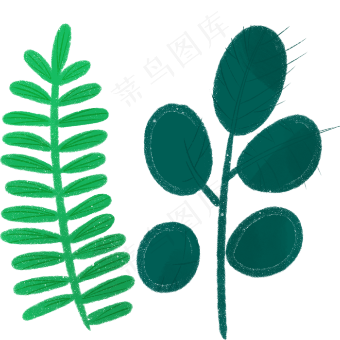 枝叶春季自然植物(2000X2000(DPI:300))psd模版下载