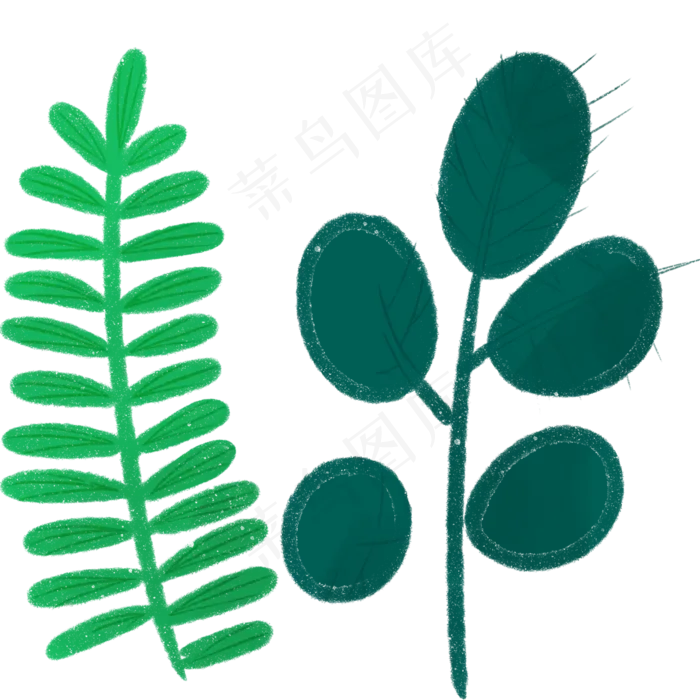 枝叶春季自然植物(2000X2000(DPI:300))psd模版下载