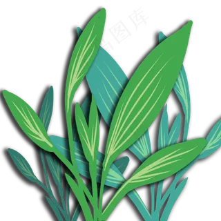 立体纸艺植物免扣素材,免抠元素