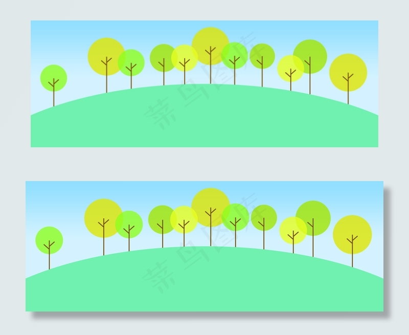 绿色小清新五一出游背景