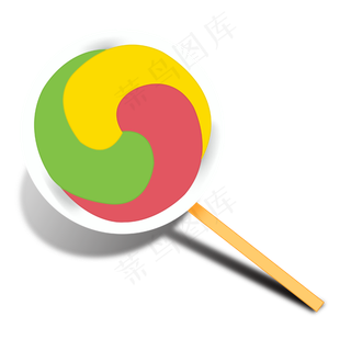 双层旋转风车棒棒糖PNG图案