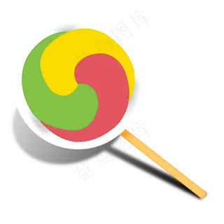 双层旋转风车棒棒糖PNG图案