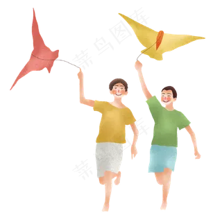 节气处暑放风筝