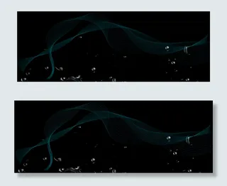 双12剃须刀促销黑色质感banner