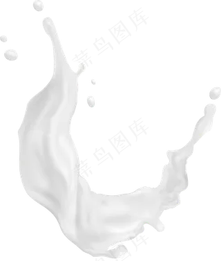 动态牛奶飞溅