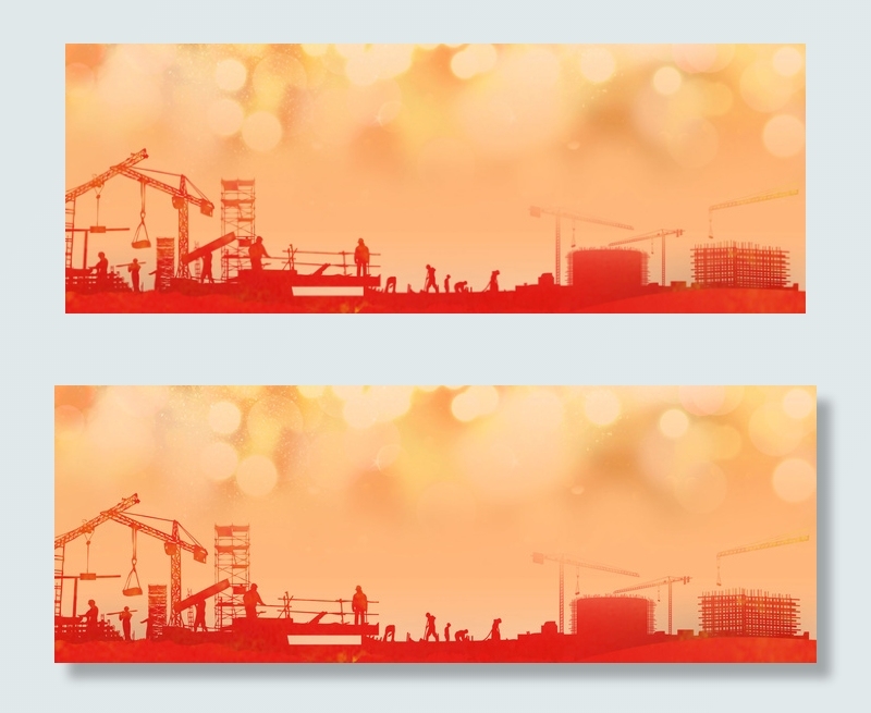 工地安全标语banner(1920*700px 	       )psd模版下载