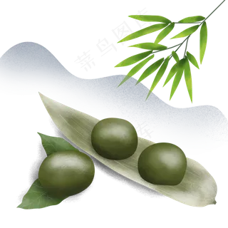 传统节日清明节糕点,免抠元素