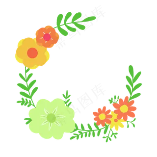 卡通绿色植物藤蔓 卡通绿色植物藤蔓