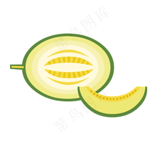 切开的哈密瓜