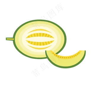 切开的哈密瓜