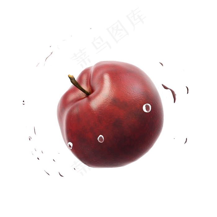 仿真红苹果png图
