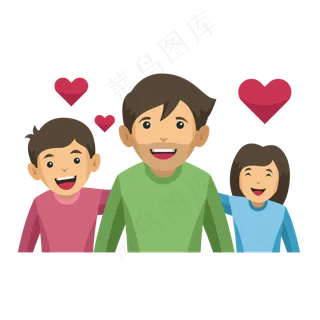 父亲节快乐矢量素材