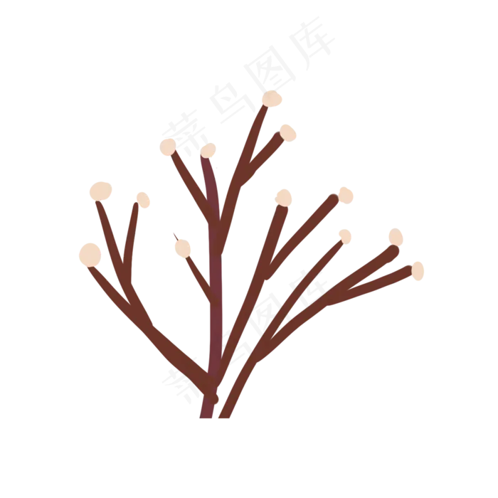 卡通春天植物下载(2000X2000(DPI:300))psd模版下载