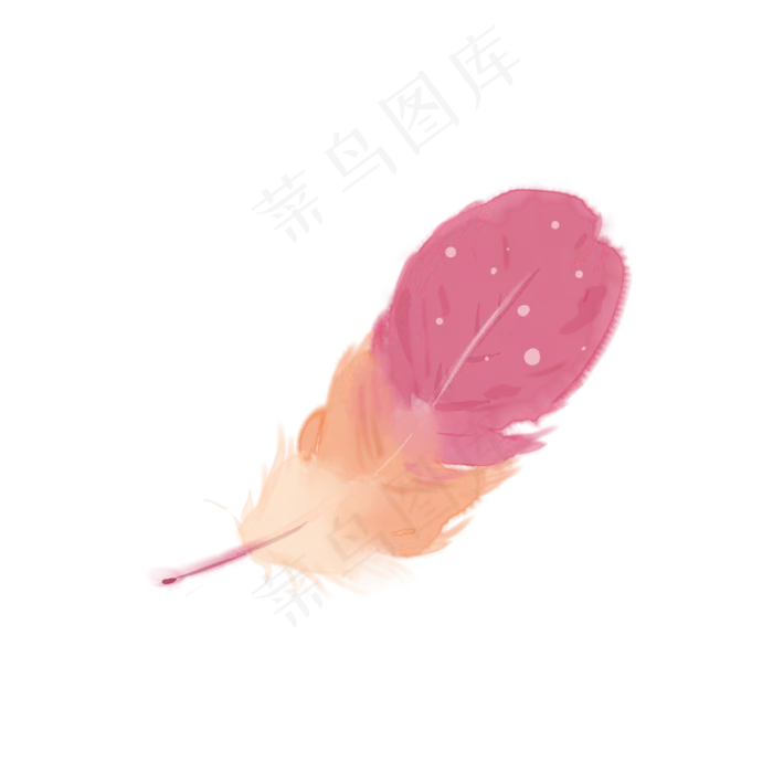 红色暖色水彩装饰羽毛(2362X2362(DPI:300))psd模版下载