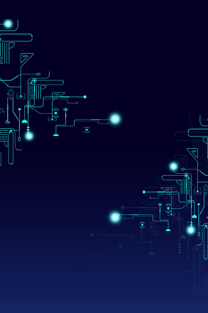 科学技术未来信息时代H5背景素材