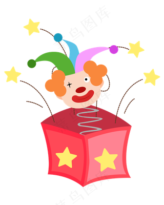 矢量卡通愚人节小丑