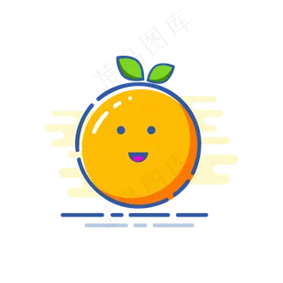 mbe风格橙子免扣素材 mbe风格橙子免扣素材