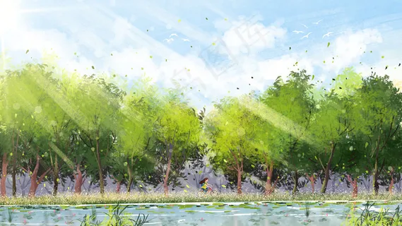 一个人的旅行穿越森林小清新