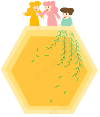 清明节小清新柳叶