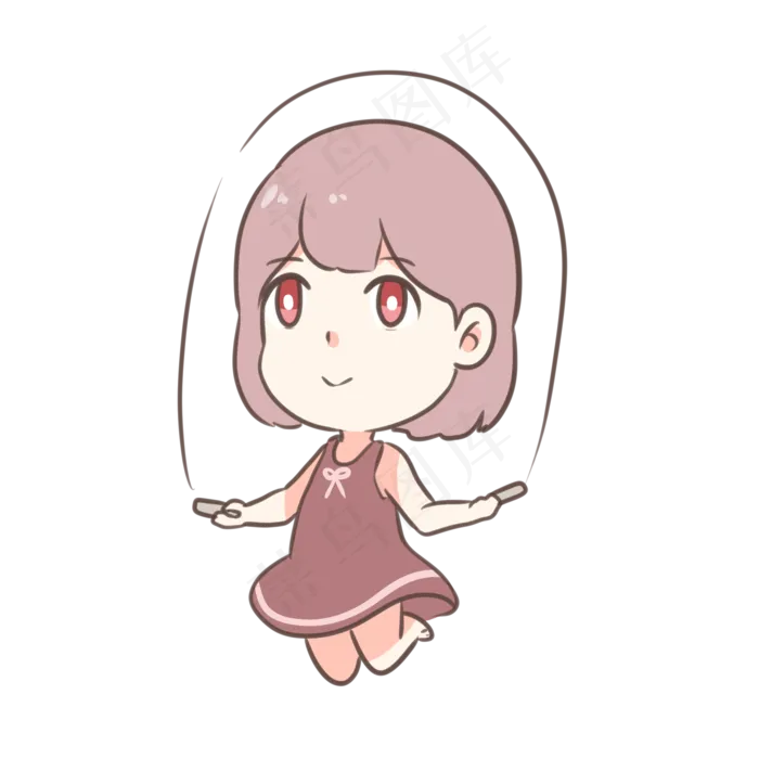 童年回忆之单人跳绳(2100X2100(DPI:300))psd模版下载